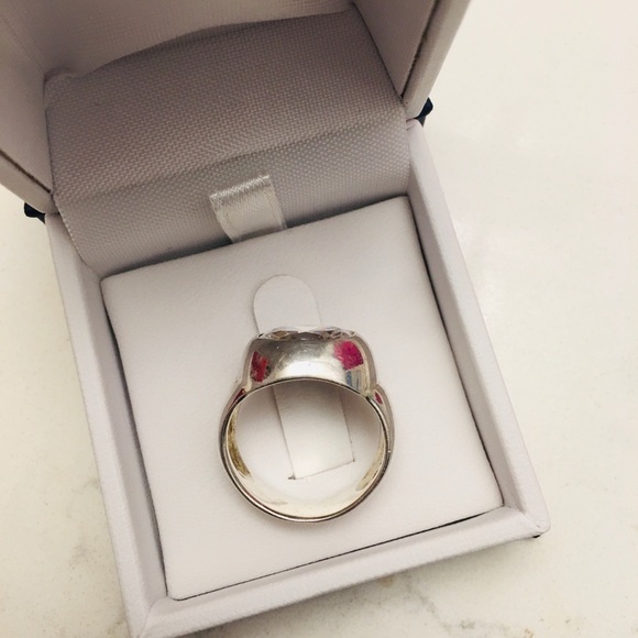 925 Sterling Silver Cubic Zirconia cocktail ring - Picture 4 of 4